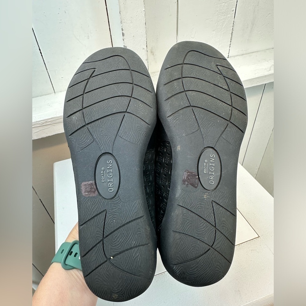 Earth Origins Finley Black Slip Ons Lightweight Loafer Comfort Flats Women’s 6.5 - Picture 11 of 13